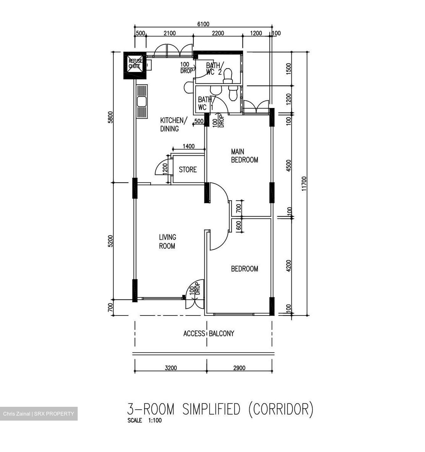 Blk 302 Hong Kah Green (Bukit Batok), HDB 3 Rooms #603720751